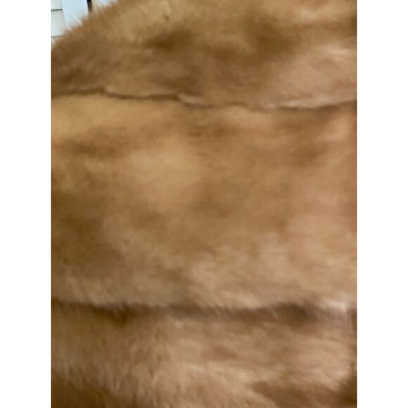 MCM Fur Mink stole‎ cape shrug Vintage Authentic Soft Blonde Mink Hollywood Glam - Picture 6 of 10